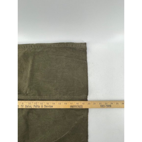 Calvin Klein Jeans Olive Green Corduroy Pencil Skirt Button Front Pockets Size 8 - Picture 10 of 11